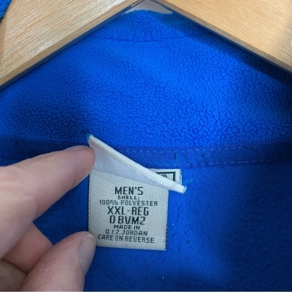 Ll bean Mens Lightweight Fleece Pullover 1/2 zip size XXL blue - Picture 4 of 6